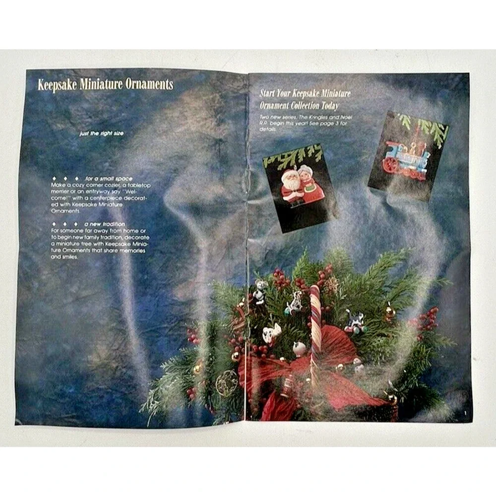 1989 Hallmark Dream‎ Book Keepsake Miniature Ornaments Collection SKU PB18